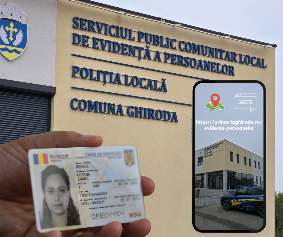 Sunt deschise programările pentru buletine la SPCLEP Ghiroda!